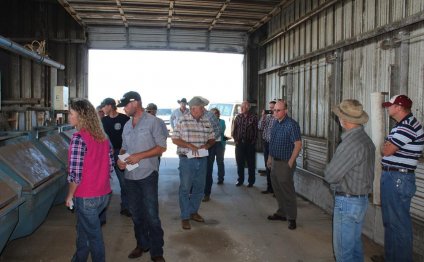 Attendees tour the Meat Animal