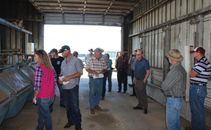 Attendees tour the Meat Animal