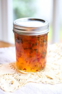 making Homemade Hot Pepper Jelly